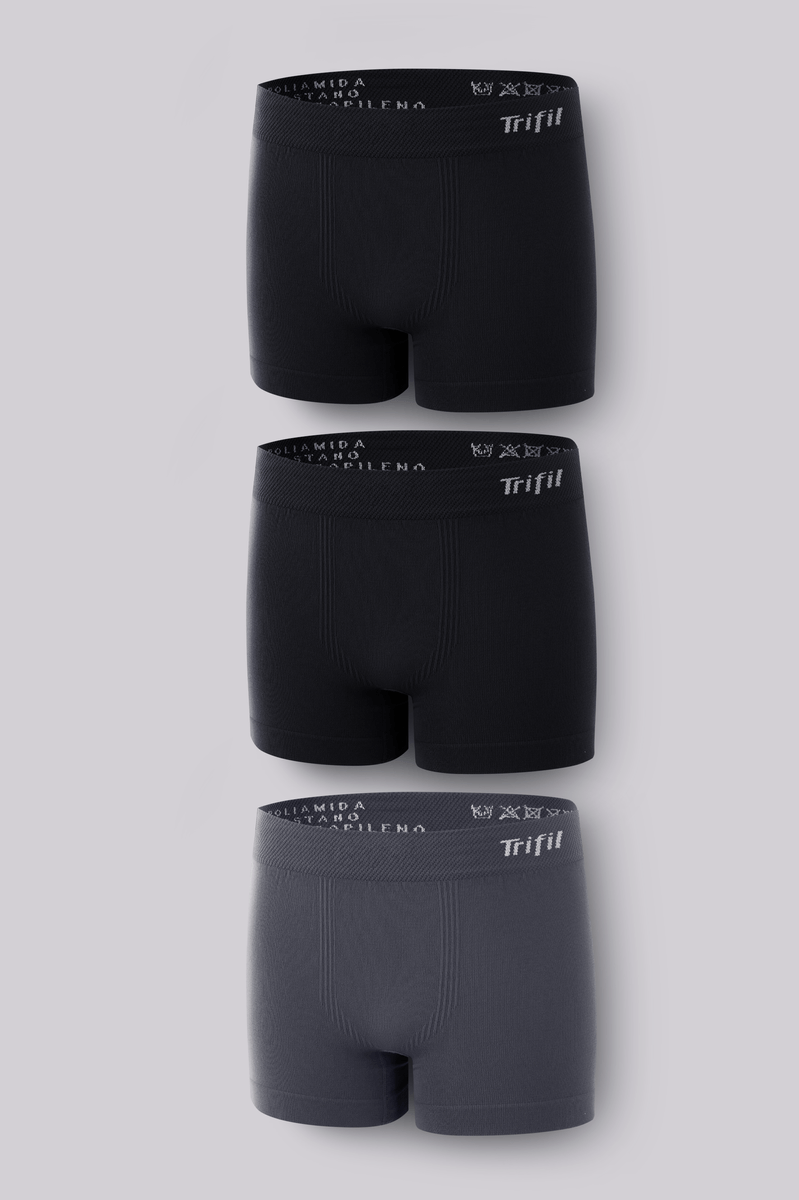 Kit 3 Cueca Trifil Boxer Infantil Lisa