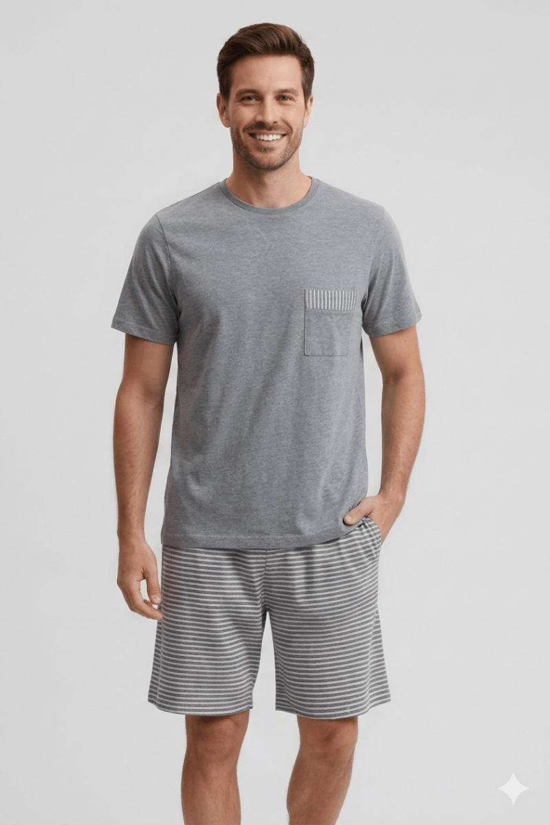 Pijama Masculino Curto Trifil Mescla
