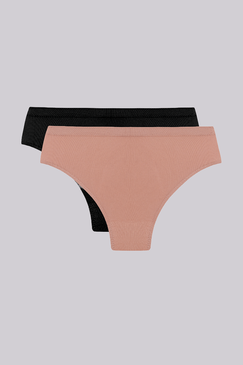 Kit Com 2 Calcinhas Adulto Cintura Alta Microfibra Trifil