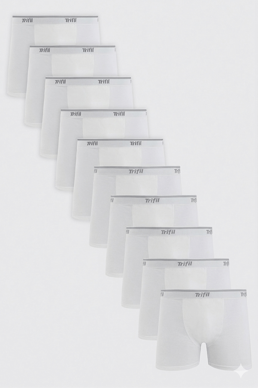 Kit Com 10 Cuecas Adulto Boxer Trifil